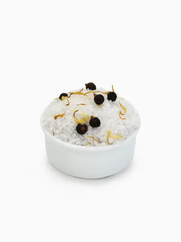 Соль для ванны с можжевеловыми ягодами и календулой, 150 г, Банный дух