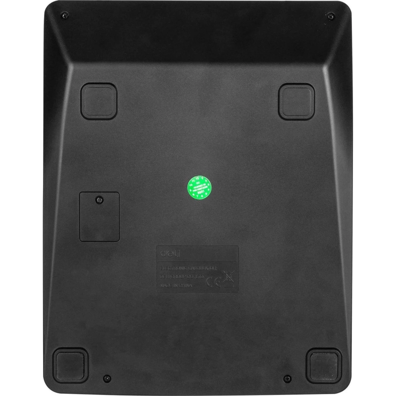 Калькулятор настольный ПОЛНОРАЗМ. Deli EM888, 12-р,дв.пит, 202х159мм,черн