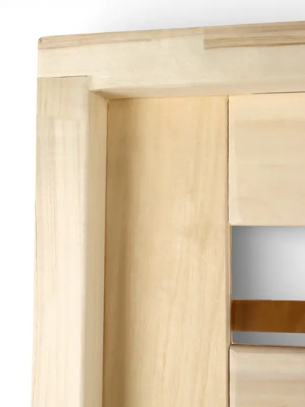 Дверь для бани и сауны &laquo;Зебра&raquo;, коробка 170&times;70 см, деревянная, стекло 4 мм