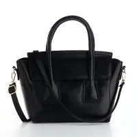 Сумка женская мессенджер на магните, 35&times;15&times;23 см, чёрная