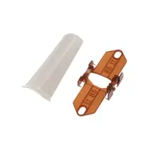 Угол наружный для плинтуса &laquo;Деконика&raquo;, с крепежом, 85 мм, 2 штуки, цвет 002 светло-серый