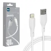 Кабель X5 USB на Lightning 1m 2A ISA белый