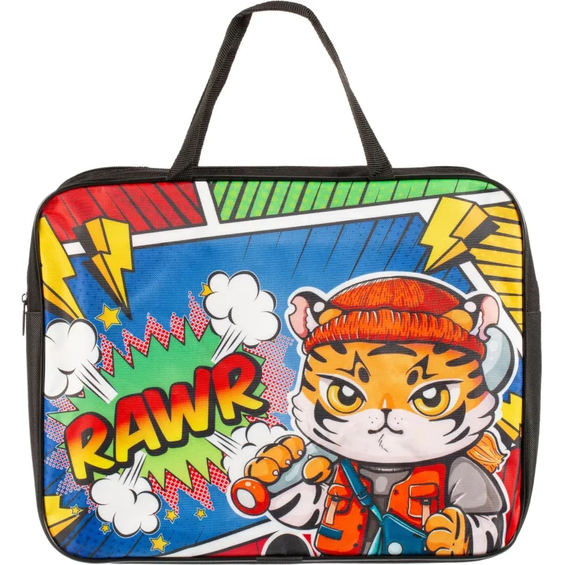 Папка для тетрадей школьника А4 с ручками ПШ-11, МОДНЫЙ ТИГРЕНОК