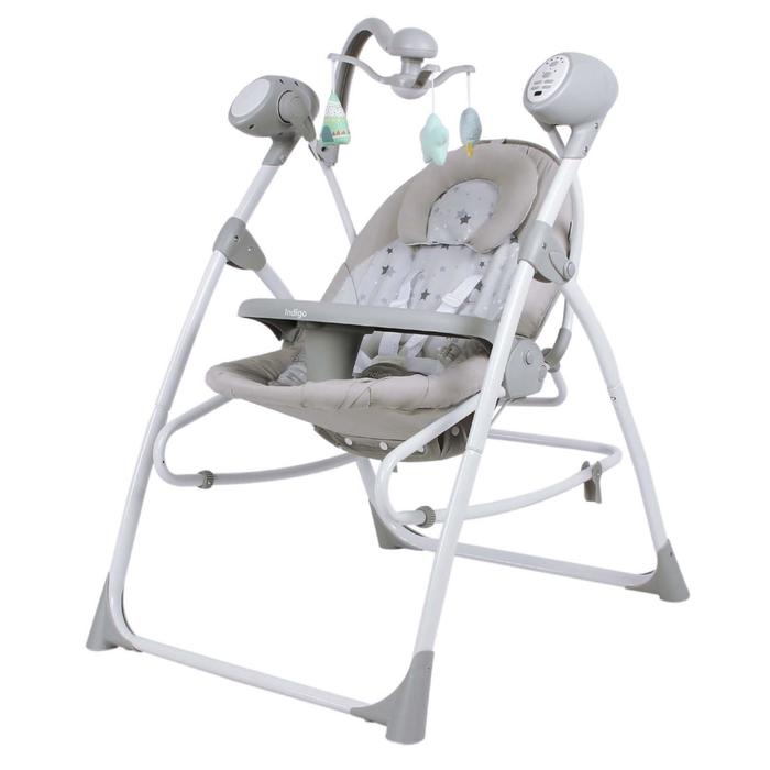 Электронные качели MISTY, серый, с адаптером, п/у, 12 мел., 5 скоростей Электронные качели MISTY, серый, с адаптером, п/у, 12 мел., 5 скоростей