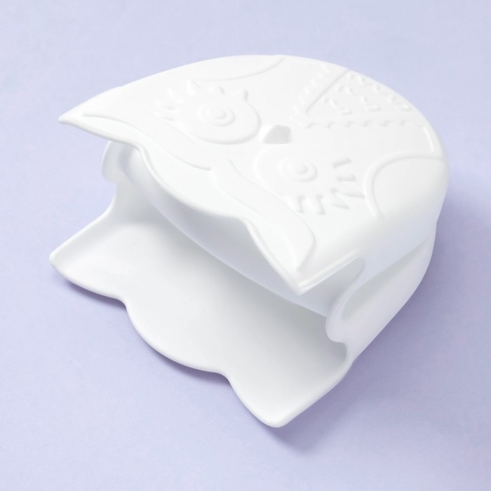 Набор прихваток для горячего  Набор прихваток для горячего "Совушка", 2 шт, 10х11х7см, цвет белый