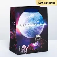 Пакет подарочный вертикальный, упаковка, &laquo;Вселенная на стороне мечтателей&raquo;, MS 18 х 23 х 10 см