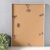 Фоторамка пластик 30х40 см "Современная классика" серый и белый 42,6х32,6х1,5 см