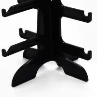 Подставка под очки, 4 места, 16&times;14.5&times;25.5 см, чёрная