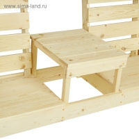 Скамейка со столиком, ХВОЯ, 90х60х140см