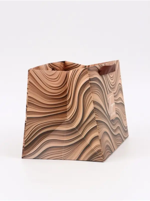 Пакет подарочный с широким дном &laquo;Подарок&raquo;, 25 &times; 19 &times; 18 см