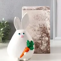 Копилка для денег «Кролик», гипс, 25×15×13.5 см, белый Копилка для денег «Кролик», гипс, 25×15×13.5 см, белый