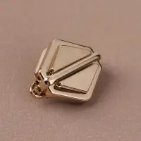 Застёжка для сумки, 3.1×3.1 см, цвет золотой