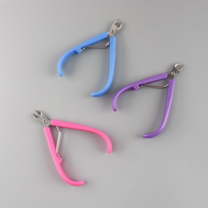 Кусачки маникюрные для кутикулы, 10 см, длина лезвия - 8 мм, МИКС Кусачки маникюрные для кутикулы, 10 см, длина лезвия - 8 мм, МИКС