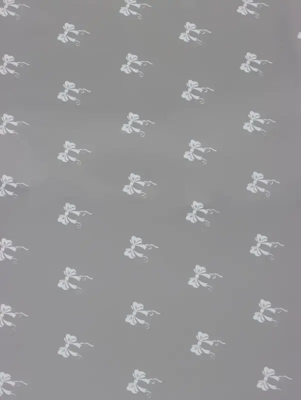 Пленка прозрачная с рисунком «Бантики» Белый 0.7×8.2±5%м