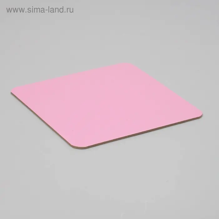 Подложка для торта усиленная, квадратная, золото - розовый, 20×20 см, 3.2 мм Подложка для торта усиленная, квадратная, золото - розовый, 20×20 см, 3.2 мм