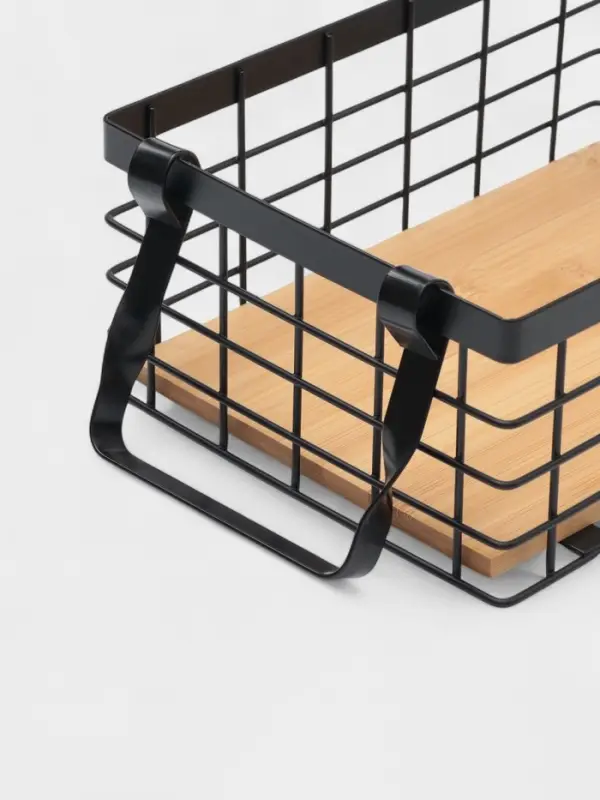 Корзина универсальная SAVANNA &laquo;Эстетика&raquo;, 25&times;18.3&times;10 см, чёрная