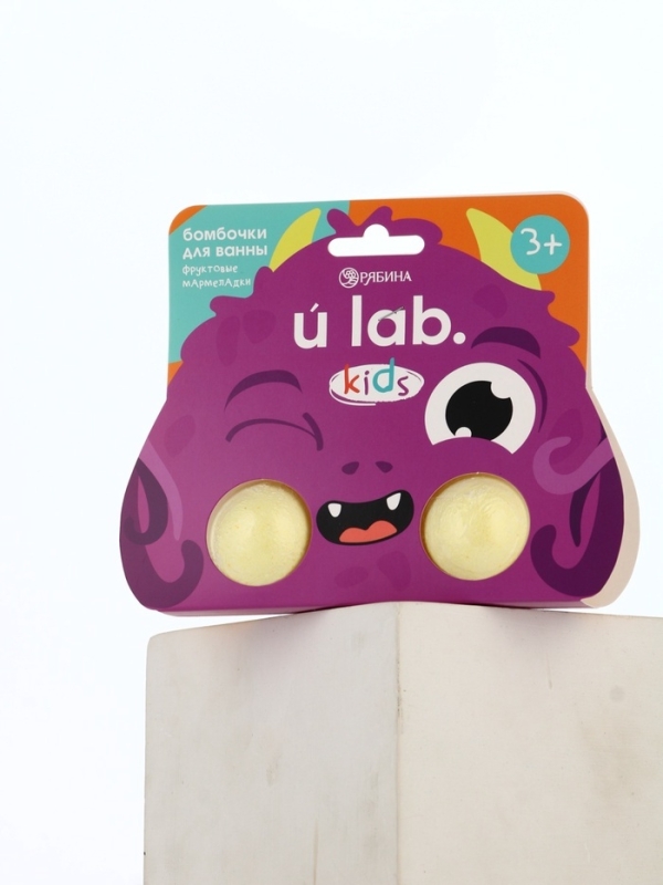 Бомбочки для ванны Бомбочки для ванны "Монстрики", 2 x 40 г, аромат фруктовые мармеладки