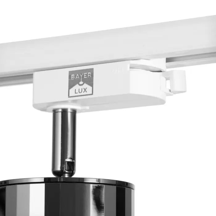 Светильник трековый BayerLux Simple &laquo;Алисер&raquo; GU10, 220 В, 7.5&times;7.5&times;20 см, чёрный хром