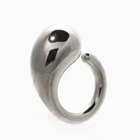 Кольцо пластик "Капля Бо", р-р 17, цвет серебро Кольцо пластик "Капля Бо", р-р 17, цвет серебро