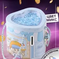 Копилка для денег с замком и ключом &laquo;Сладости&raquo;, металл, 13&times;12.5&times;12 см, МИКС