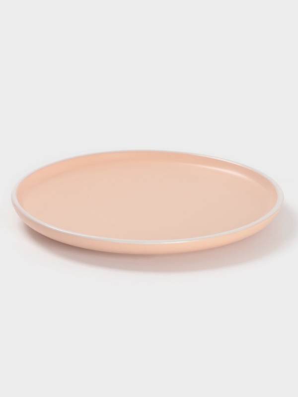 Тарелка Доляна «Кремовое облако», d=20.5 см, керамика, персиковая