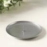 Подсвечник "Чашка" на 1 свечу, 10 см, серебро