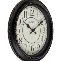 Часы настенные классические ENERGY ЕС-118, бесшумные, плавный ход, d=27.9 см, чёрные