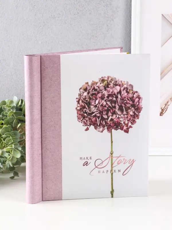 Фотоальбом 10 магнитных листов "Цветок"  23X28см, пер-т внутр.спираль