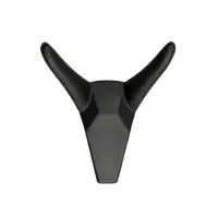 Крючок мебельный CAPPIO HORN, двухрожковый, цвет черный, 3 шт.