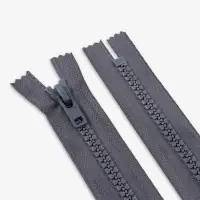 Молния &laquo;Трактор&raquo;, №8, неразъёмная, замок автомат, 18 см, тёмно-серая