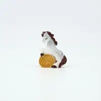 Сувенир новогодний &laquo;Фигурка лошадь 2026&raquo;, набор 4 шт., полистоун