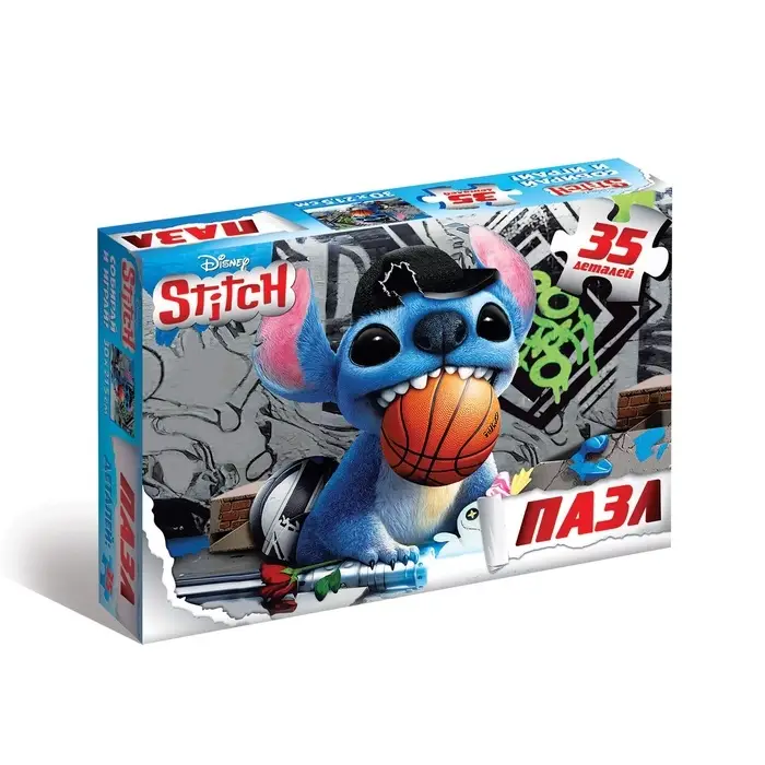 Пазл, 35 деталей, Стич Пазл, 35 деталей, Стич