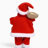 Дед Мороз под ёлку &laquo;Зимнее волшебство. Новогодняя игрушка с подарками&raquo; двигается, с подсветкой, 24 см, красный