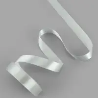 Лента атласная, 20 мм, 23&plusmn;1 м, цвет серебряный №176