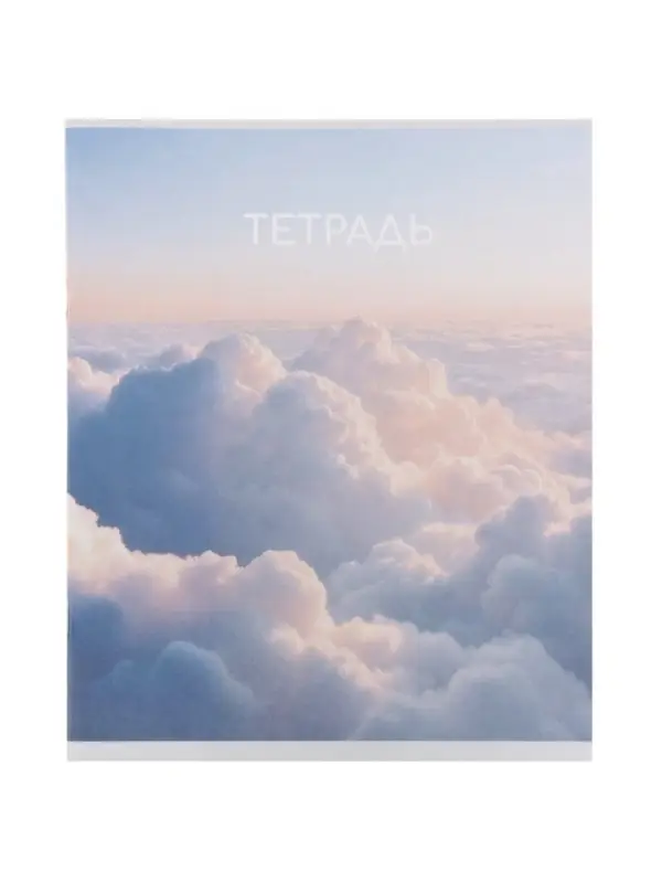 Тетрадь 24 листа в линейку Calligrata &laquo;Облака&raquo;, блок офсет, 5 В МИКС