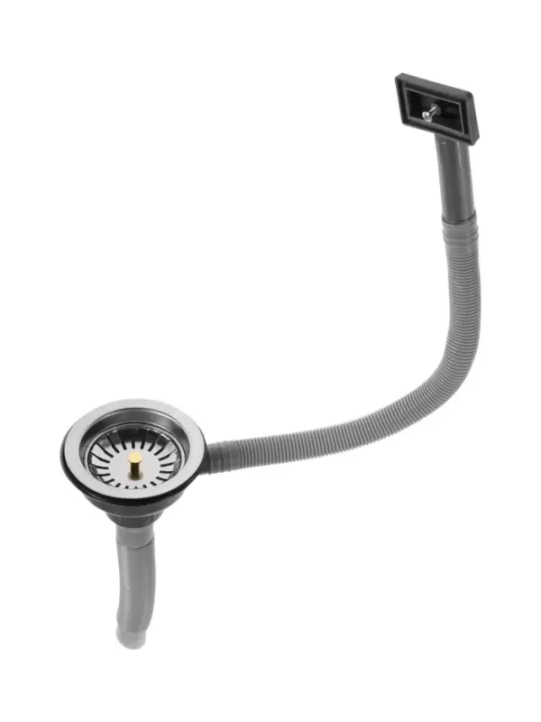 Мойка кухонная ZEIN, накладная, левая, 0.4 мм, 60*60*16 см, 3 1/2&rsquo;&rsquo;, с сифоном