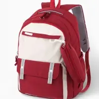 Рюкзак 31*14*44 см, 2 отд.3 н/карм+пенал, Комби бордо/бел