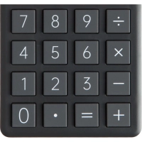 Калькулятор карманный Deli EM130, 12-р,дв.пит.,70.2x8.5x112.2 мм,темн-сер