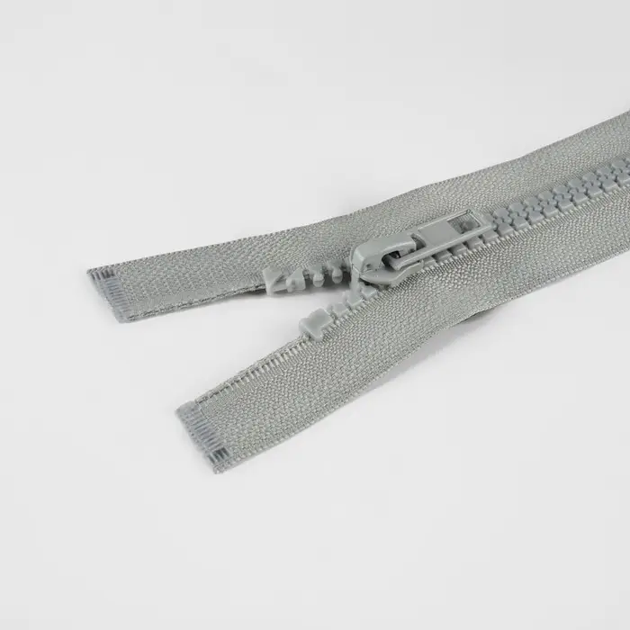 Молния «Трактор», №5, разъёмная, замок автомат, 60 см, серая