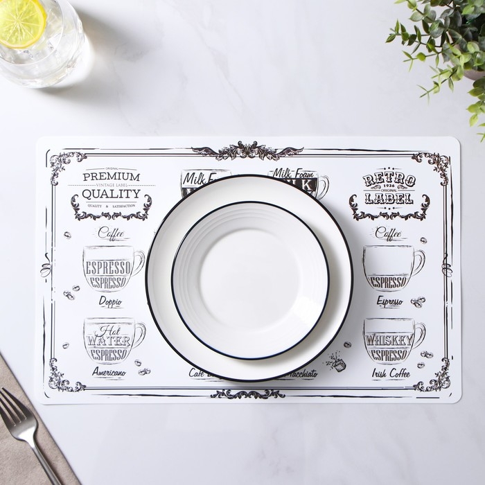 Сервировочная салфетка «Кофемания», 26×41 см