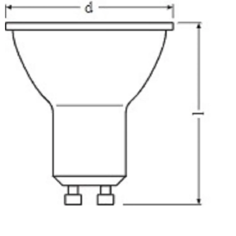 Лампа светодиодная OSRAM LSPAR165036 5W/840 230V GU10 4058075403406