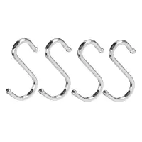 Набор крючков S-образных тм VETTA, хромированная сталь, 4 шт