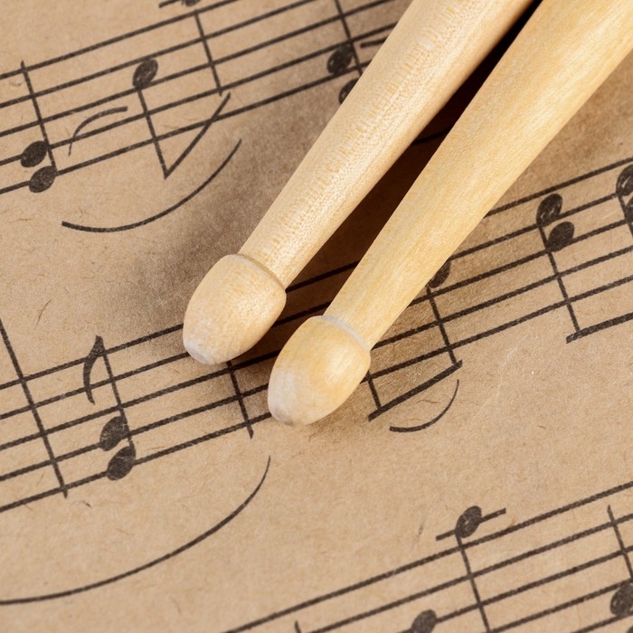 Барабанные палочки Music Life, 7А, клен, черные Барабанные палочки Music Life, 7А, клен, черные