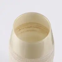 Ваза &laquo;Сангрия&raquo;, жемчуг, h=26 см, стекло, бежевая