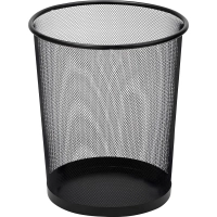 Корзина для мусора круглая Luscan метал cетка 18 л черная
