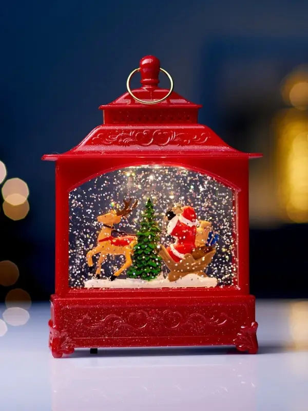 Светодиодная фигура &laquo;Упряжка&raquo; 5.5&times;14&times;19.5 см, от батареек 3хААА, музыка, USB, свечение тёплое белое