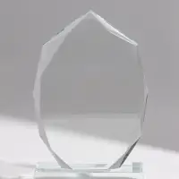 Стела стеклянная &laquo;Лист с гранями&raquo;, 13&times;4.5&times;20.7 см