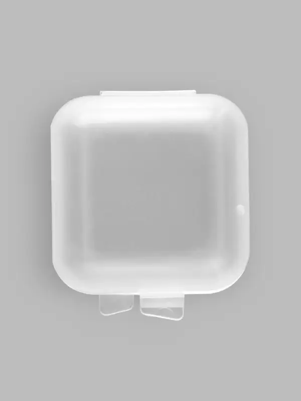 Коробочка для мелочей 3,5*3,5*1,8см (наб 30шт цена за наб) пластик прозрачн