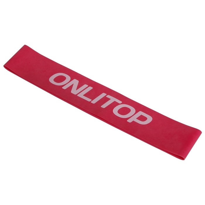 Фитнес-резинка ONLITOP, 30х5х0,14 см, нагрузка 25 кг, цвет малиновый Фитнес-резинка ONLITOP, 30х5х0,14 см, нагрузка 25 кг, цвет малиновый
