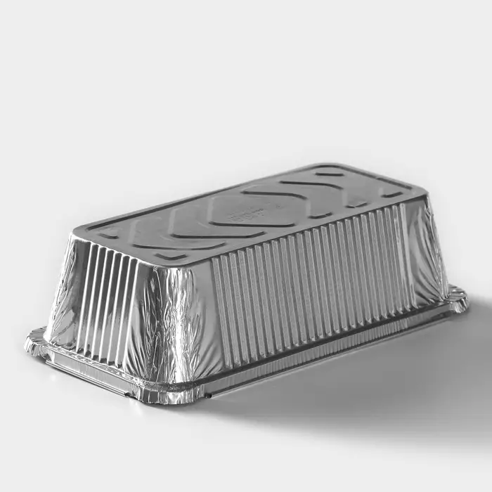 Форма для выпечки и запекания Доляна, 900 мл, 22×11×6.5 см, фольга, серебристая Форма для выпечки и запекания Доляна, 900 мл, 22×11×6.5 см, фольга, серебристая
